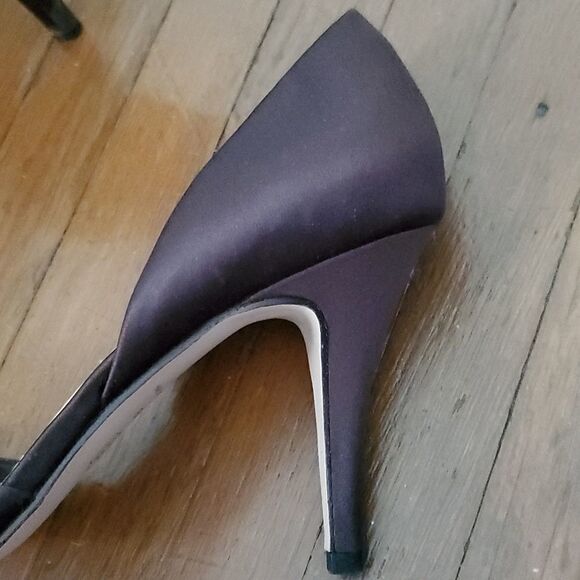 Caparros Brown Satin Heels - Picture 6 of 6